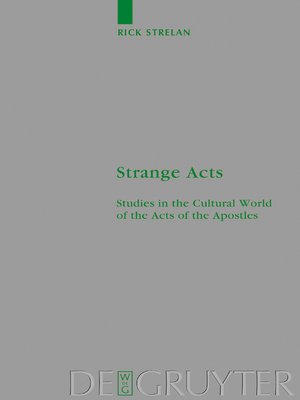 cover image of Strange Acts